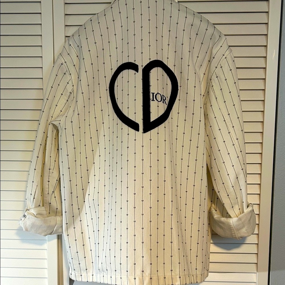 Dior White Jacket With Black Pattern - image 3